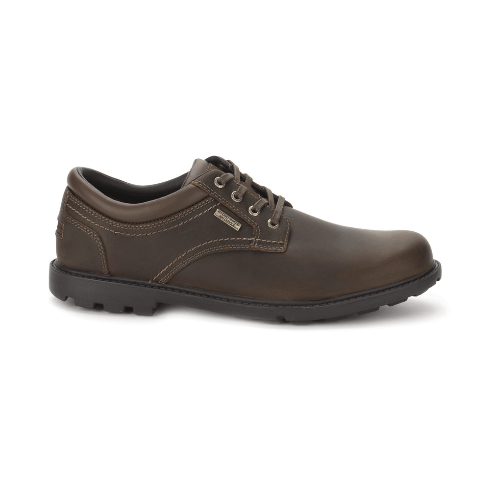 Rockport Singapore Mens Oxfords - Storm Surge Plain Toe Brown - AP8206759